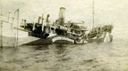 SHIRALA sinking in the English Channel after being mined in 1918
