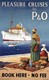 P&O pleasure cruises poster featuring STRATHAIRD
