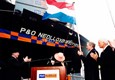 Naming of P&O NEDLLOYD STUYVESANT in 2001. Royal P&O Nedlloyd was sold to Maersk in 2005