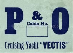 P&O Baggage Label for VECTIS