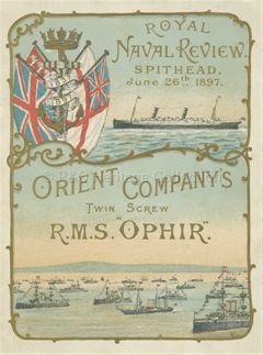 Royal Naval Review Menu 1897