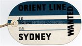 Orient Line baggage label