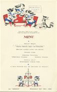 Children's menu from the 'P&O Pups' series