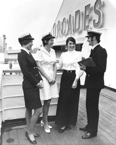 Crew onboard ORCADES © P&O Heritage Collection
