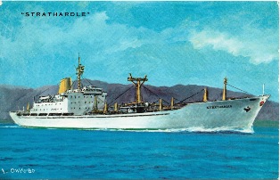 STRATHARDLE off Japan © P&O Heritage Collection