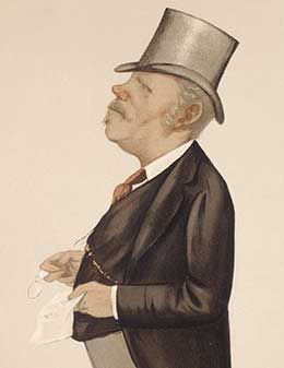 Caricature of Sutherland published in Vanity Fair, 2nd October 1887