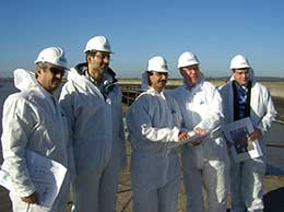 DP World's senior management visiting the London Gateway site on 9th November 2006