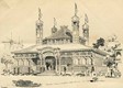 P&O Pavilion at the Royal Naval Exhibition, from the P&O Guide Book for Passengers, 1891