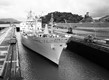 STRATHBRORA, one of the ‘superstrath’ general cargo liners in the Panama Canal, 1967