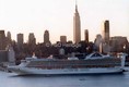 GRAND PRINCESS arriving in New York in 1998.  At the time she was the largest cruiseship in the world.