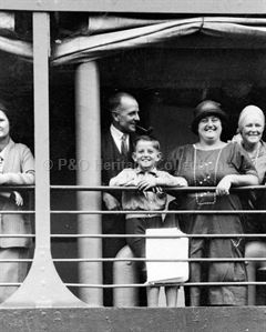 The Kempton family on board BALRANALD