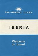 Leaflet for IBERIA 'Welcome on board'