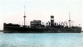 WOODARRA as a troopship at Melbourne