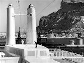 CANBERRA moored at Gibraltar